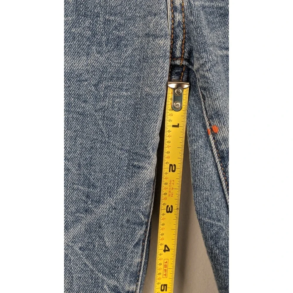 Monfrère Greyson Skinny Jeans • Size 32 • Blue Paint‎ Splatter • NWT